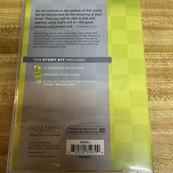 Developing Power Thoughts Joyce Meyer - 2‎ DVDs 4 Audio CDs Personal Study Guide - Picture 3 of 4